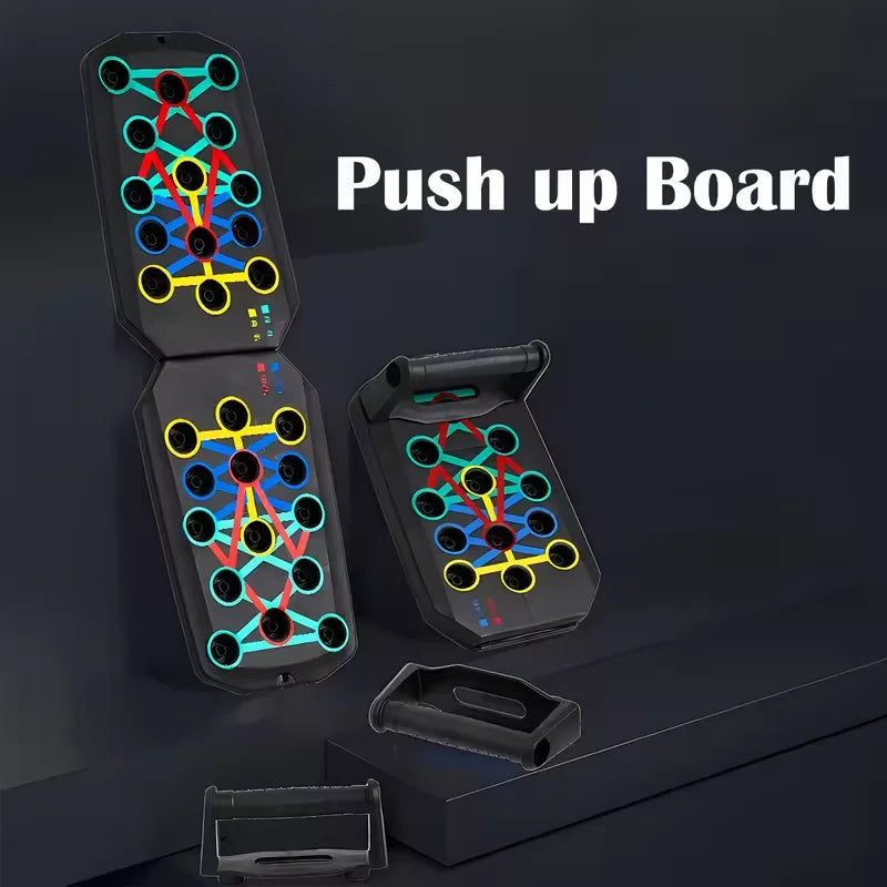 Portable Multifunctional Push-up Board Set Foldable Fitness Equipment For Chest Abdomen Arms And Back Training