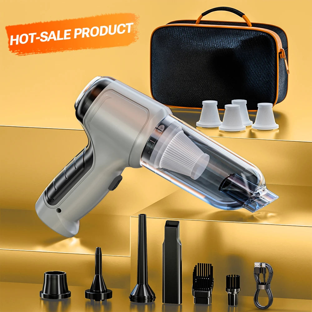 SZUK New Mini Car Vacuum Cleaner Powerful Cordless Wireless Cleaner Cleaning Machine HandHeld Portable Vacuum Cleaner for Car