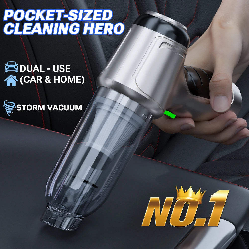SZUK 15000PA Wireless Car Vacuum Cleaner Portable Cleaning Machine Cordless Cleaner Powerful HandHeld Mini Vacuum Cleaner