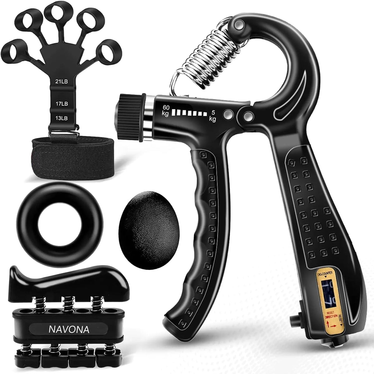 Adjustable Hand Grip Trainer Kit