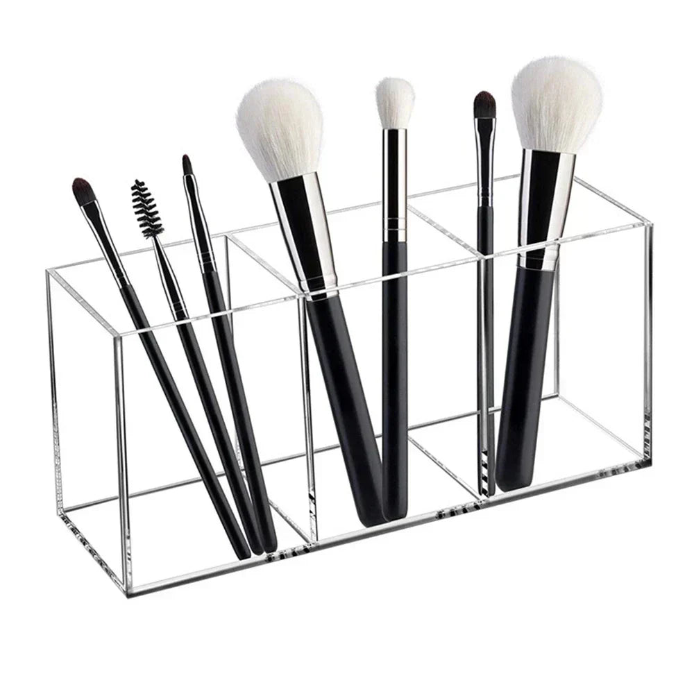 wnnideo 3-Slot Acrylic Brush Organizer
