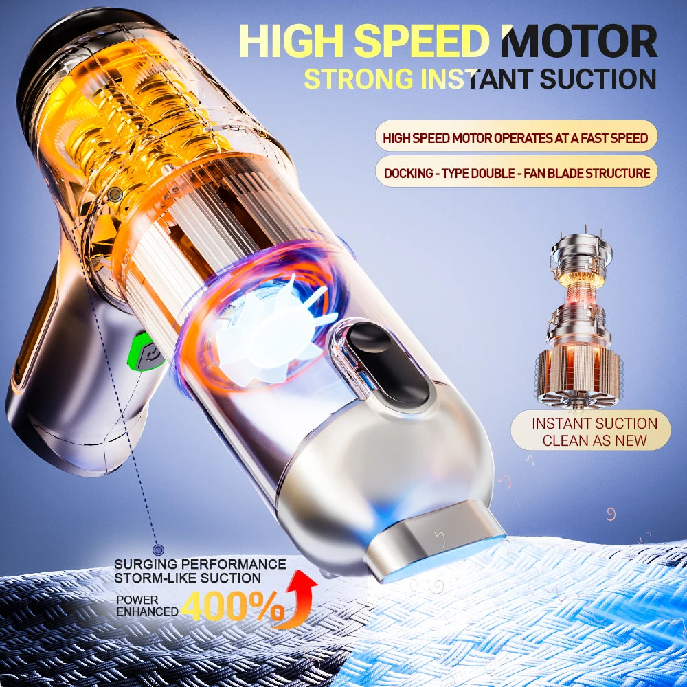 SZUK New Mini Car Vacuum Cleaner Powerful Cordless Wireless Cleaner Cleaning Machine HandHeld Portable Vacuum Cleaner for Car