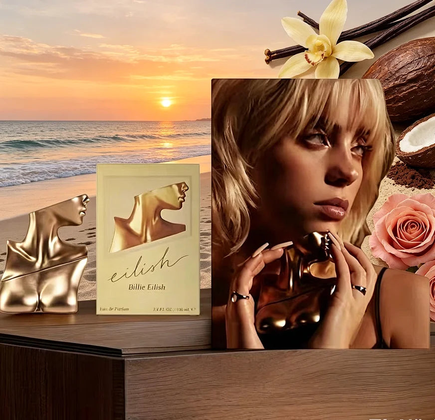 Billie Eilish Women's perfume spray, 3.4oz100ml amber delicacy perfume, elegant and unique, perfect choice for gifts