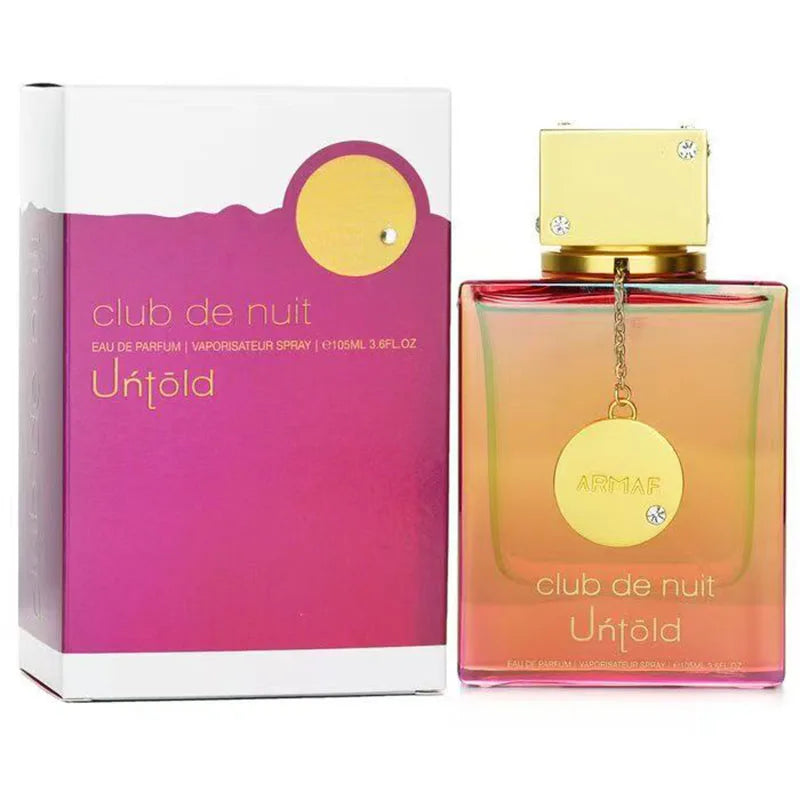 Armaf Club De Nuit Untold Perfume 3.6Oz/105Ml Long Lasting Amber Woody Eau De Parfum Spray for Women