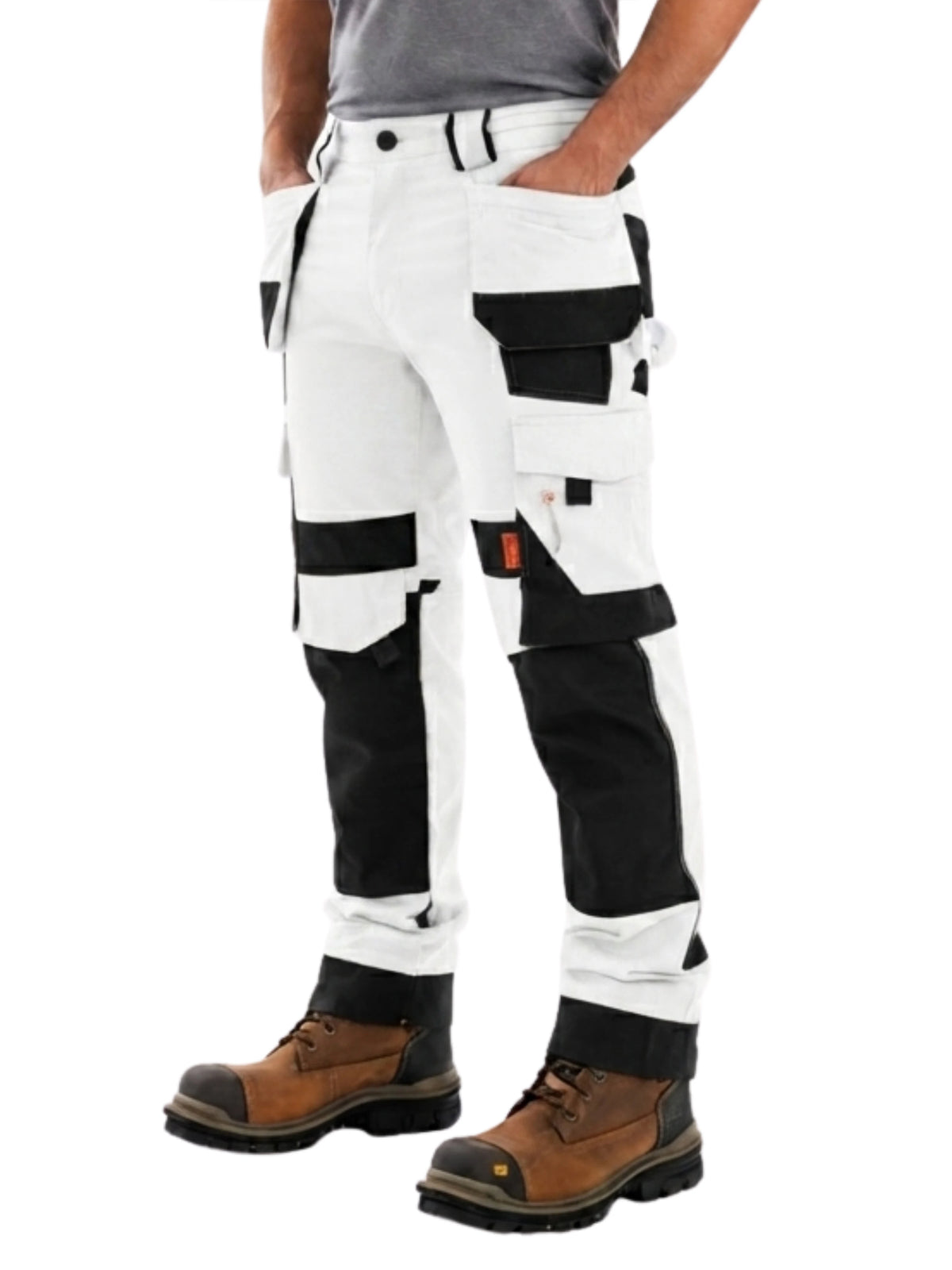 Men's Cargo Trousers Multi Pocket Casual Pants Heavy Duty Utility Joggers
