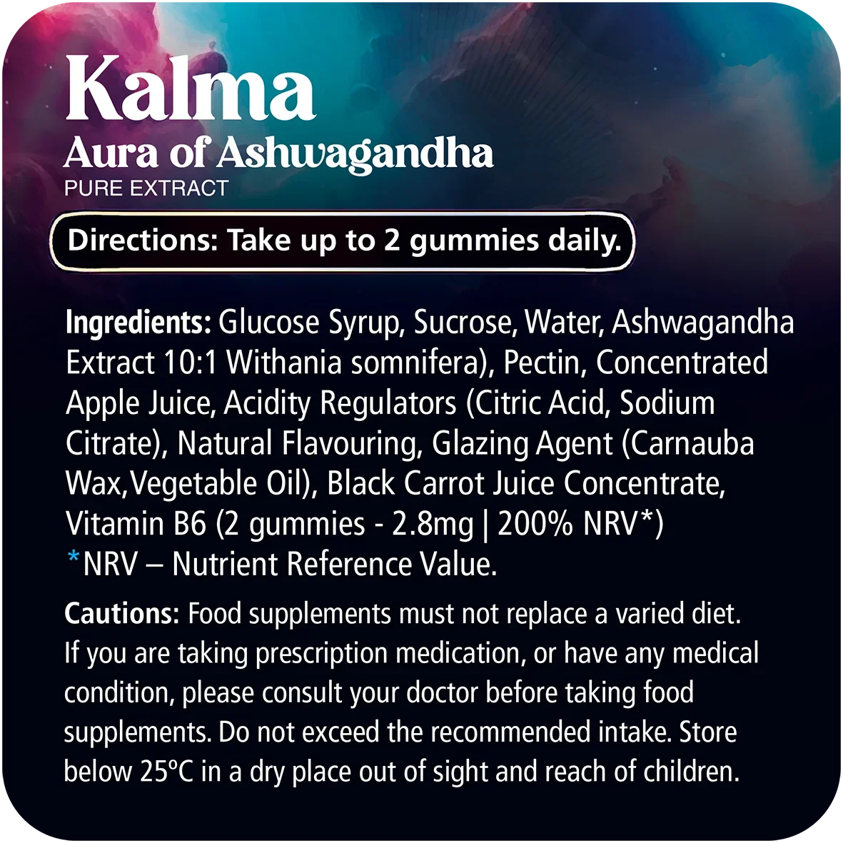 Kalma 6 x 60 Gummies Full Pack Bundle Pure Ashwagandha Extract + Vitamin B6 Adaptogenic Vegan Gummies - 6 Month Supply Formulated for Calm, Balance + Mental Clarity. Support Focus, Restful Sleep + Your Natural Response to Eve