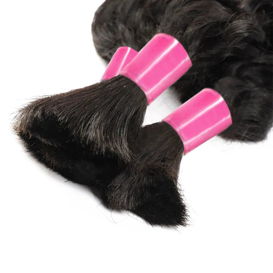 Boho Braids Human Hair Bulk Raw Hair Human Hair Body Wave Bulk Braiding Hair 100g Human Hair Extensions For Boho Braiding