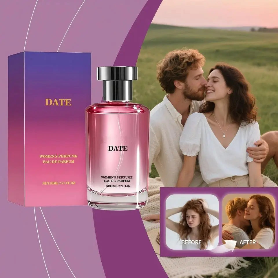 DATE Women's Eau de Parfum Women's perfume, 80ml light essence. Featuring a floral and fruity aroma, it is perfect for daily use or dating, keeping a fresh breath at all times. Don't miss out if you love the light aroma!