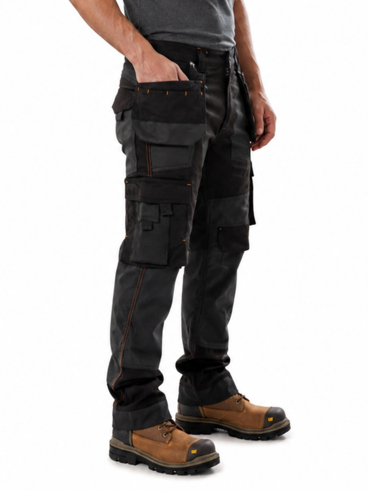 Men's Cargo Trousers Multi Pocket Casual Pants Heavy Duty Utility Joggers