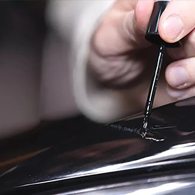 Car Wheel Scratch Repair Pen Black Rim Touch-Up Paint Remover Black Sliver Paint Care Accessories