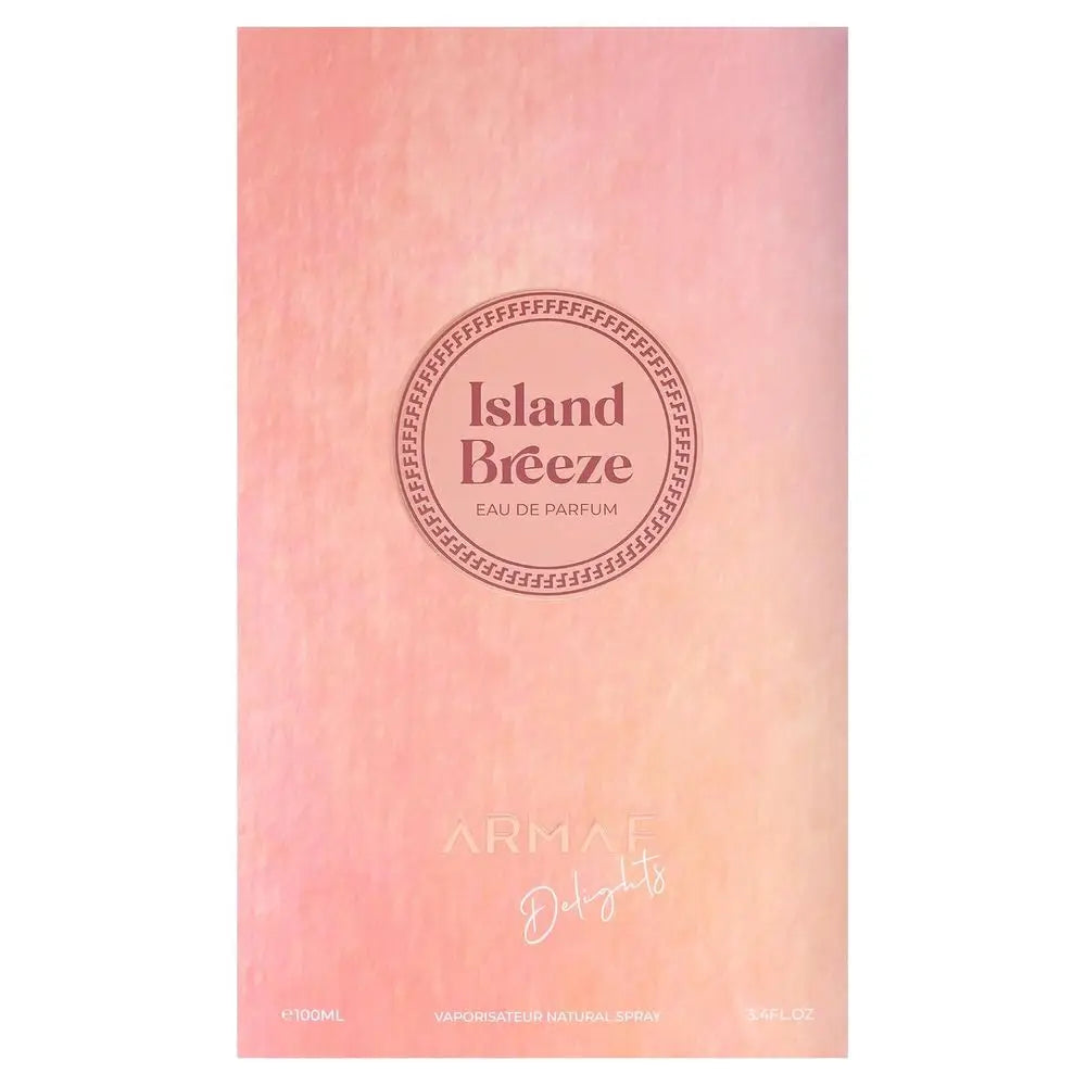 Armaf Island Breeze Ladies Cologne 100ml with Double-Door Art Gift Box, Juicy Peach Vanilla Cream Scent, Unique Dessert Shape Perfume Gift for Girlfriend Birthday Valentine