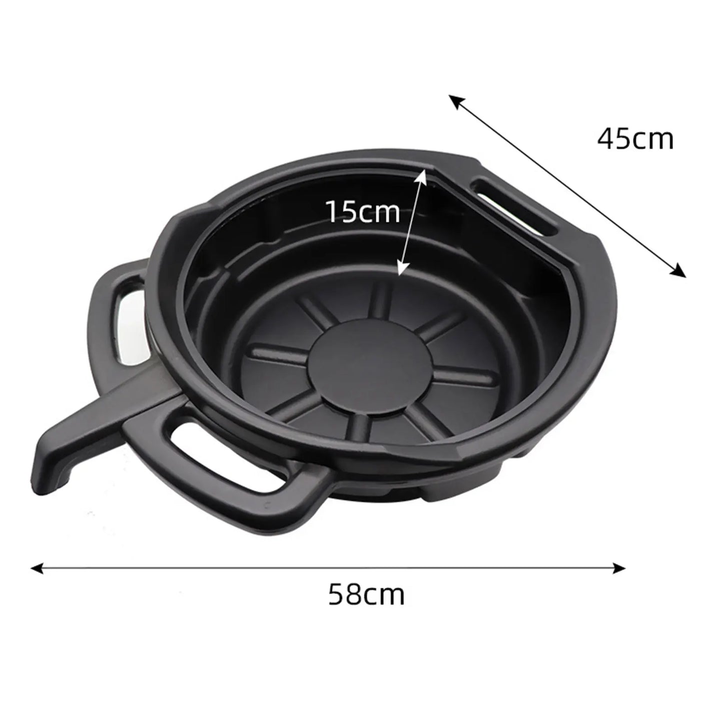 6/8/10L Oil Receiving Basin Oil Change Drain Pan Cleaning Oil Drain Container Leakproof for Car Motorcycle Auto Repair Tool