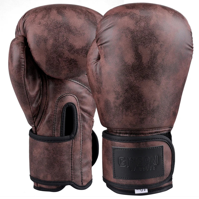 High Quality Adult Child Women/Men Boxing Gloves Pu Leather MMA Muay Thai Boxe De Luva Mitts Sanda GYM Equipments 8 10 12OZ Boks