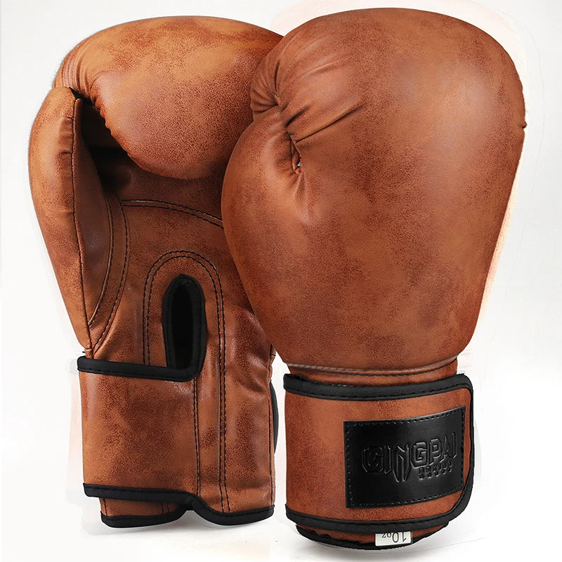 High Quality Adult Child Women/Men Boxing Gloves Pu Leather MMA Muay Thai Boxe De Luva Mitts Sanda GYM Equipments 8 10 12OZ Boks