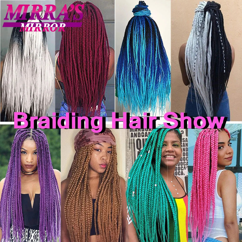 Braiding Hair Pre-stretched 26 Inch Hair Extensions for Afro Crochet Braids Synthetic Hair DIY Purple Pink Peach Red Jumbo Braid
