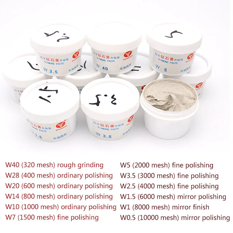 1pcs Diamond Polishing Grinding Paste Water Oil Dual-Used For Jade Emerald Mirror Surface Agate Metal Mould Stainless Steel
