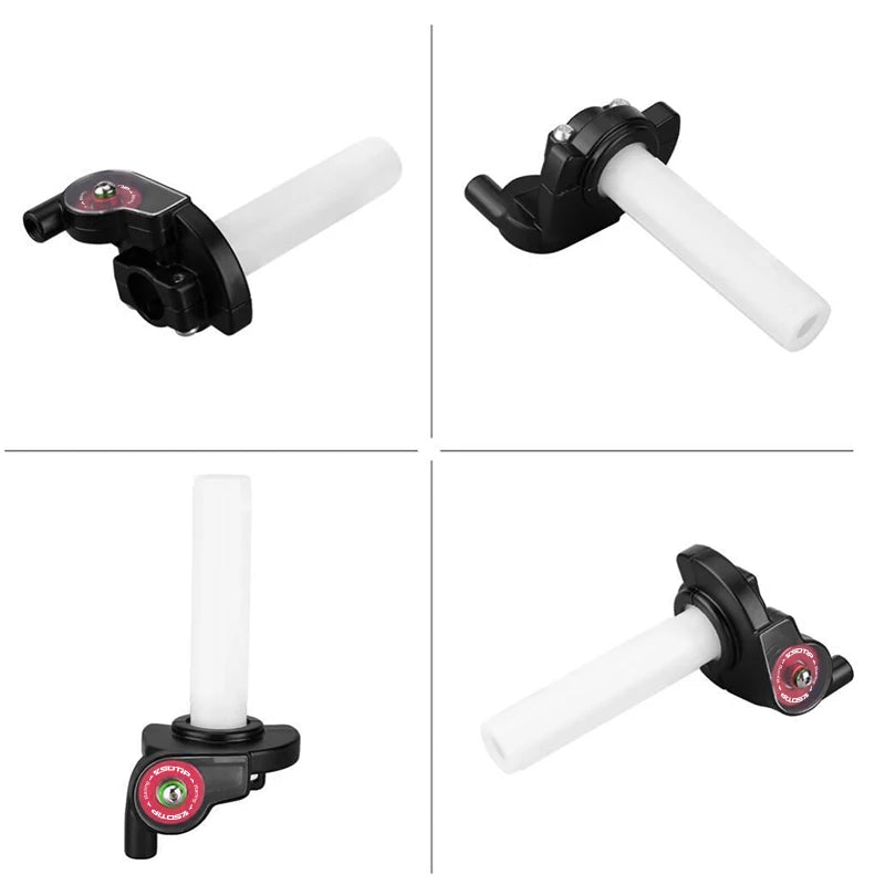 Sclmotos- 22mm Motorcycle Racing Aluminum Visible Quick Twist Gas Throttle Settle Grips Dirt Pit Bike ATV UTV XR50 CRF50 KLX