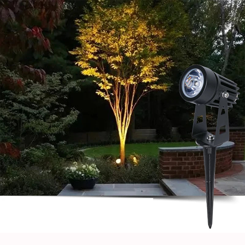 1W 3W LED Garden Lighting Outdoor Spike Lawn Lamp Waterproof Lighting Led Light Garden Path Spotlights AC110V 220V DC12V