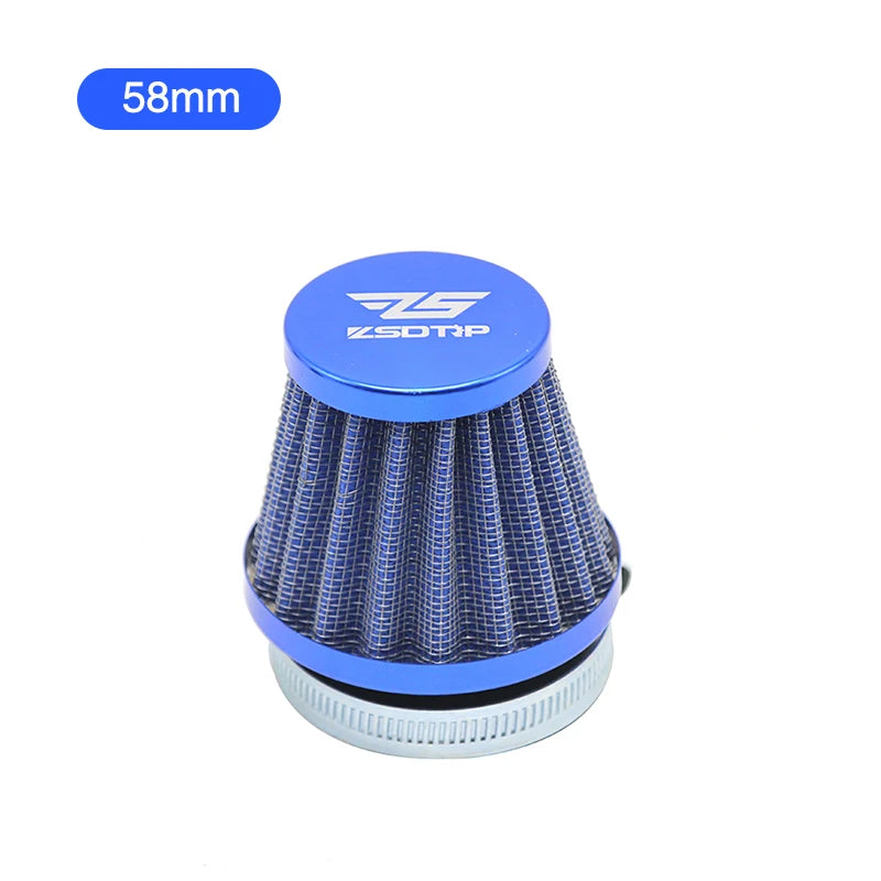 ZSDTRP Universal Motorcycle Carburetor Clamp-On Air Filter 35mm 38mm 42mm 45mm 50mm 55mm 58mm Inlet Tapered Cleaner
