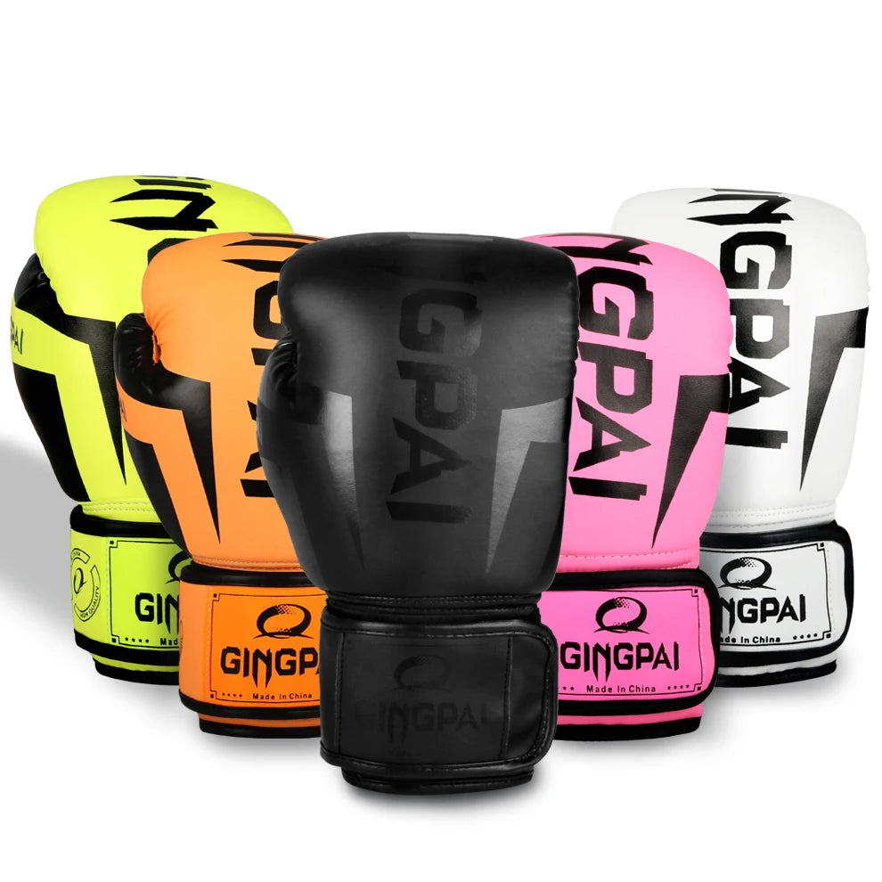 6oz 10oz 12oz Men women Boxing Gloves breathable fitness Punch bag glove kick boxing MMA glove Muay Thai kicking mitts Protecto