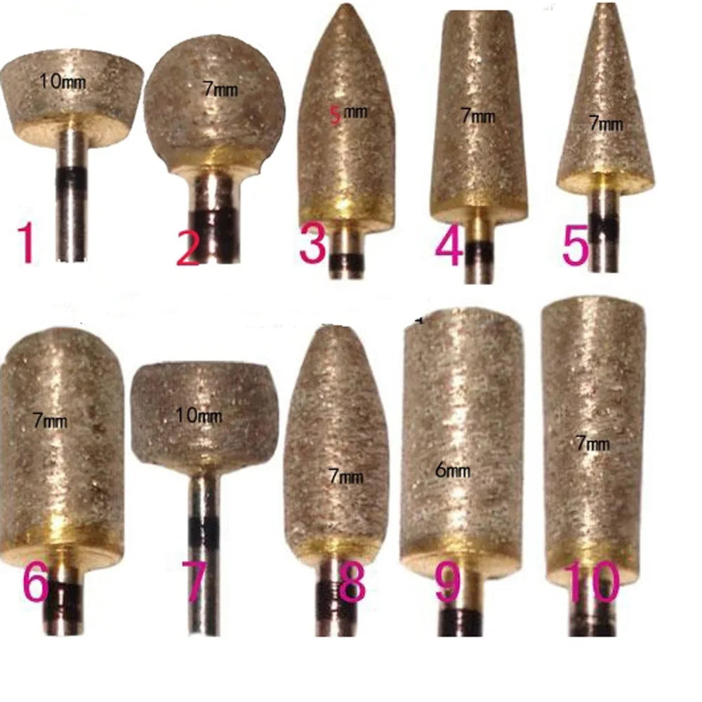 1pc Dental Lab Diamond Fully Sintered Burs 70 Coarse Grit Durable Grind or Polish Smoothly Shank:2.35mm