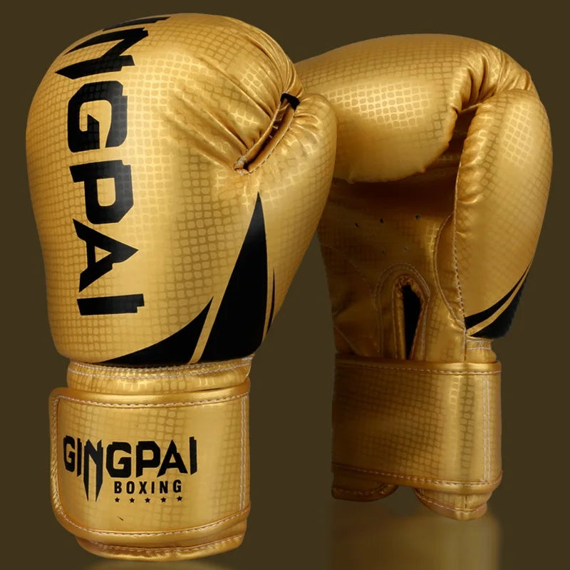High Quality Adults Kids Women/Men Boxing Gloves Leather MMA Muay Thai Boxe De Luva Mitts Sanda GYM Equipments 8 10 12 6 OZ Boks