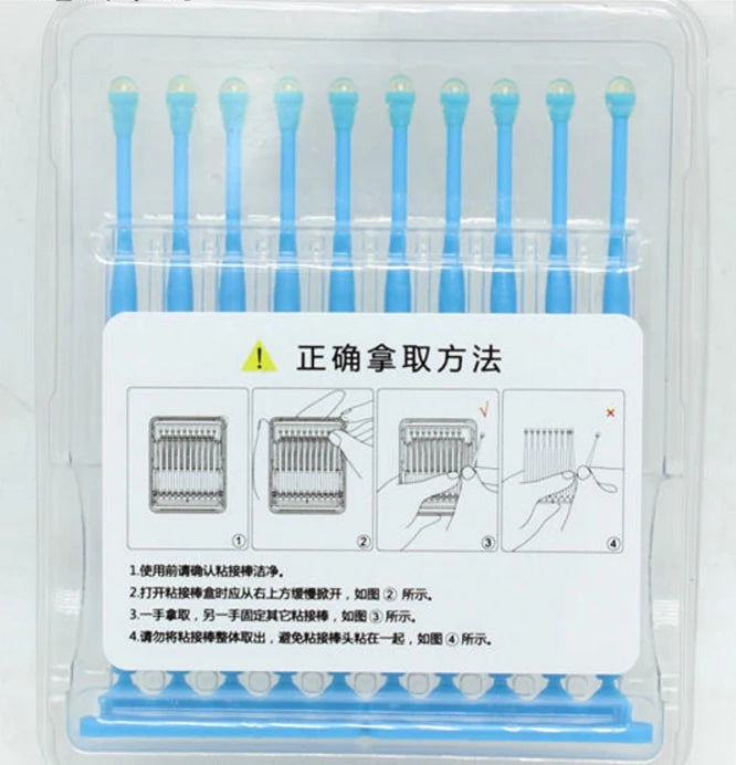 20 PCS Dental Lab Ceramist Product Sticky Stick Holding Emax Onlays Inlays Crowns Disaposable Consumables