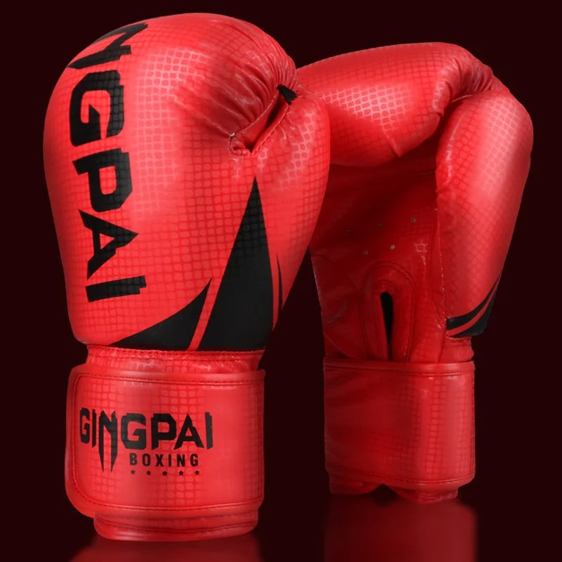 High Quality Adults Kids Women/Men Boxing Gloves Leather MMA Muay Thai Boxe De Luva Mitts Sanda GYM Equipments 8 10 12 6 OZ Boks