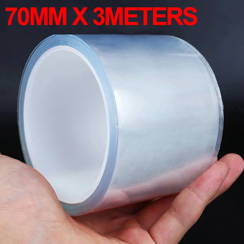 Car Transparent Threshold Film Car Sticker Door Edge Scratchproof Protector Anti-Dust Nano Tape Auto Bumper Strip Car Detailing