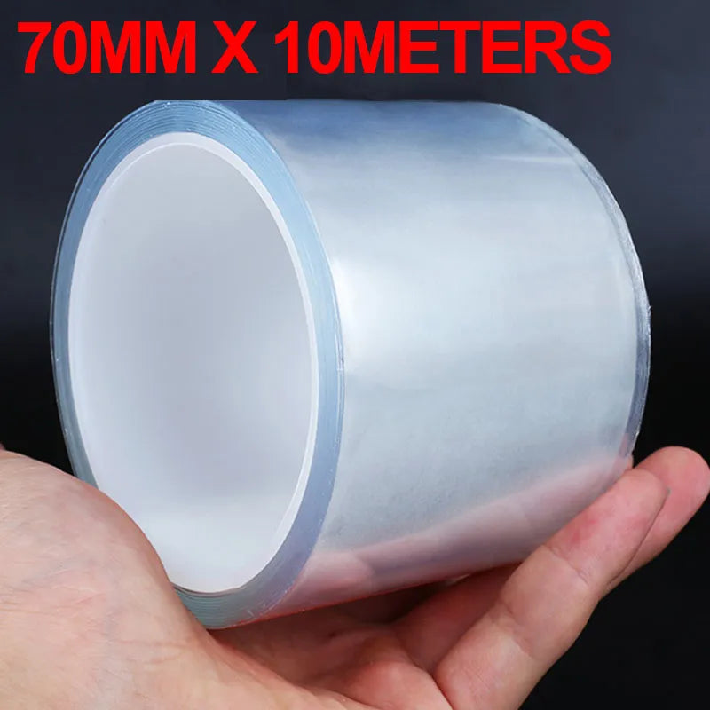 Car Transparent Threshold Film Car Sticker Door Edge Scratchproof Protector Anti-Dust Nano Tape Auto Bumper Strip Car Detailing