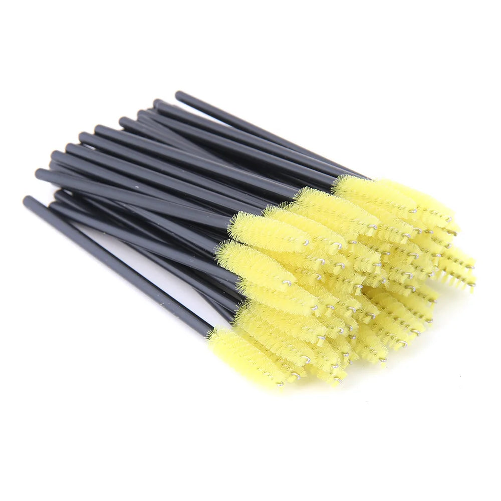 5/50 Pcs Crystal  Mascara Wands Eyelash Brush Spoolies For Eye Lash Extension Eyebrow And Makeup Crystal Makeup Tools