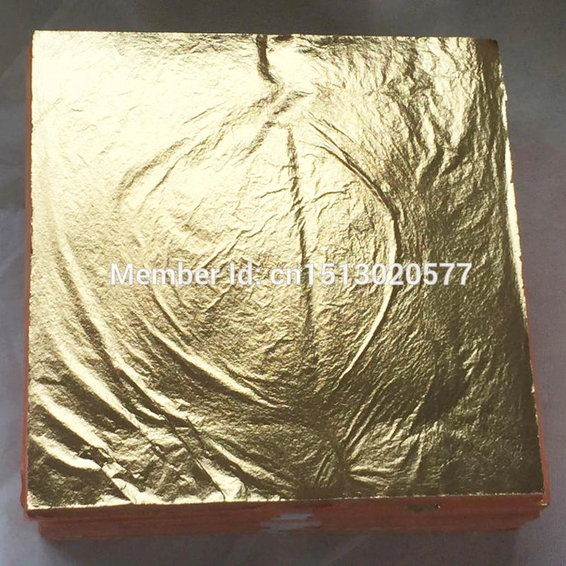100pcs/pack Italian Imitation Gold Leaf color 2.0 Imitation Silver Leaf 16*16CM for Buddha gilding