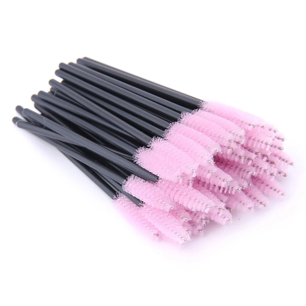 5/50 Pcs Crystal  Mascara Wands Eyelash Brush Spoolies For Eye Lash Extension Eyebrow And Makeup Crystal Makeup Tools