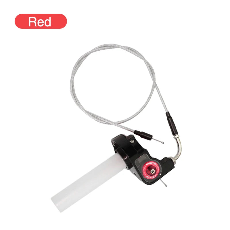 Sclmotos- 22mm Motorcycle Racing Aluminum Visible Quick Twist Gas Throttle Settle Grips Dirt Pit Bike ATV UTV XR50 CRF50 KLX