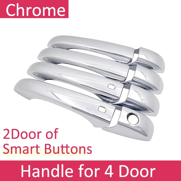 for Dodge Grand Caravan MK5 2008~2020 Chrome Door Handle Cover Trim Catch Set Car Styling Accessories 2009 2010 2011 2012 2013