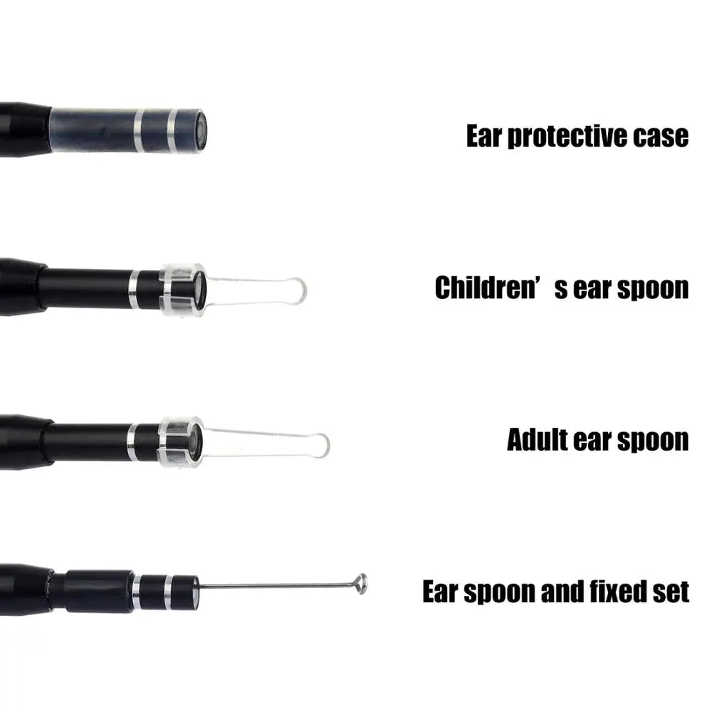 Visible Earpick Medical Otoscope Waterproof Camera Earwax Visual Oral Inspection Ear Spoon Support Android PC Ear Cleaning Tool