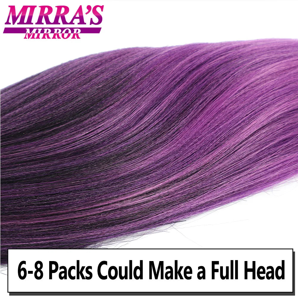 Braiding Hair Pre-stretched 26 Inch Hair Extensions for Afro Crochet Braids Synthetic Hair DIY Purple Pink Peach Red Jumbo Braid
