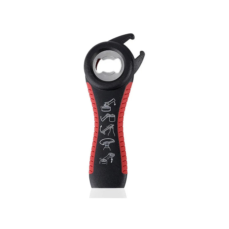 Bottle Opener Set - Multifunctional  6-in-1 Bottle Opener Jar Lids Opener, 4-in-1 Jar Opener and Non Slip Lids Opener Gripper