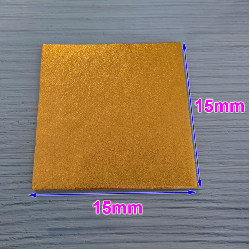 100pcs 15x15cm Gold Silver Pink Blue Purple Peel Aluminum Foil Paper Wedding Chocolate Wrapper Candy Wrapping Pastry Packing Bag