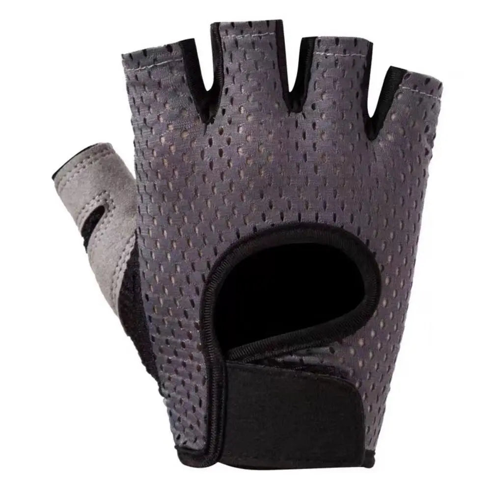 Breathable Weight Lifting Gloves Curved Open Back Shockproof Cycling Motorcycle Gloves Wearproof Non-Slip