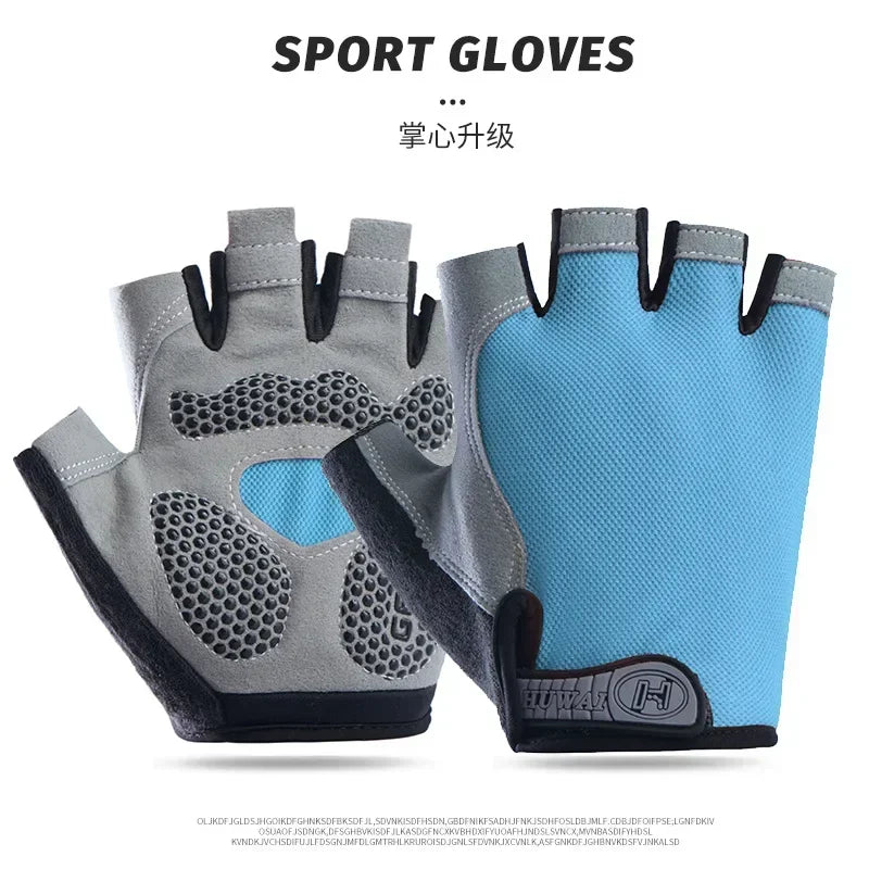 Boxing Gloves for Men Women Fingerless Cycling Motorcyclist Mtb Bicycle Gloves Gym Yoga Fitness Training Exercise Mitten Elastic