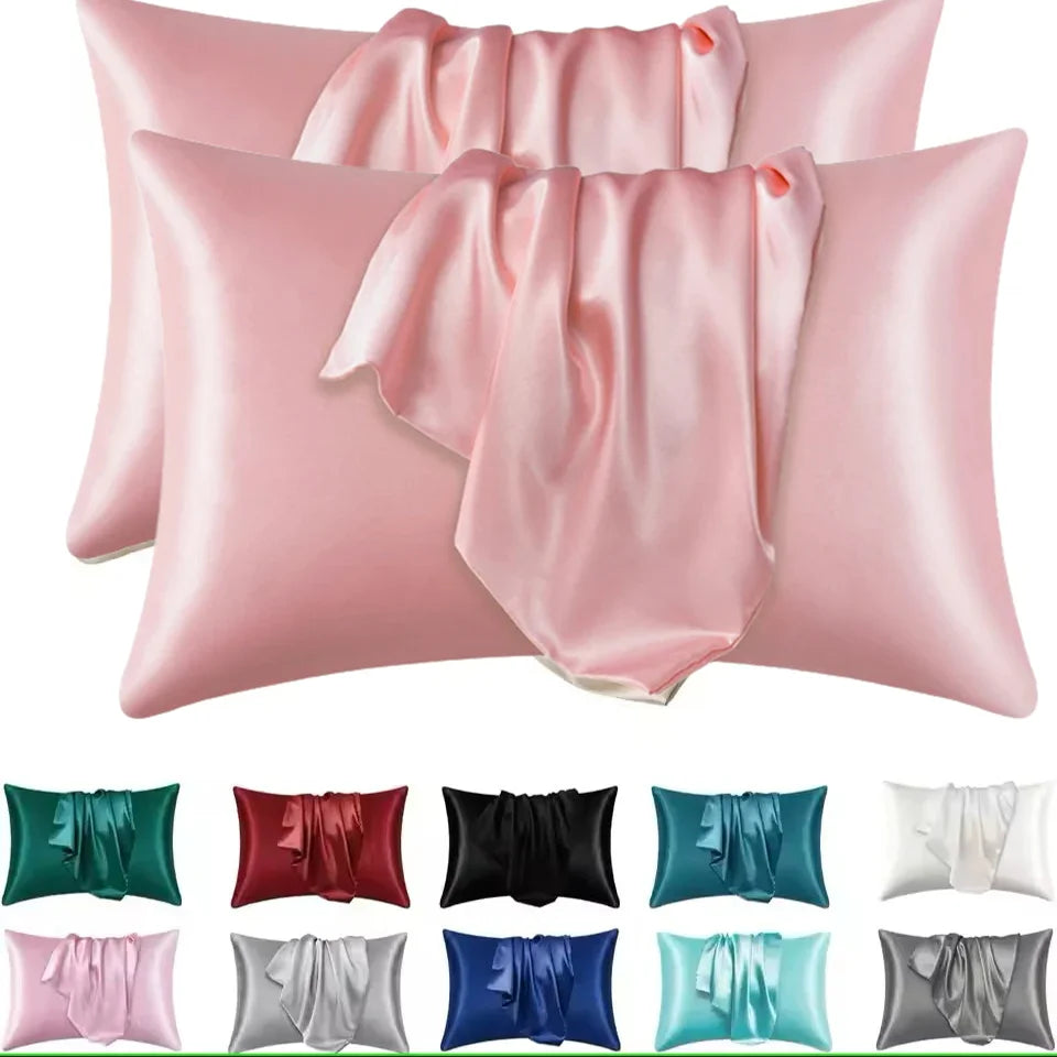 2Piece Natural Mulberry Silk Pillow Case Real Silk Protect Hair Skin Pillowcase Any Size Customized Bedding Pillow Cases Cover