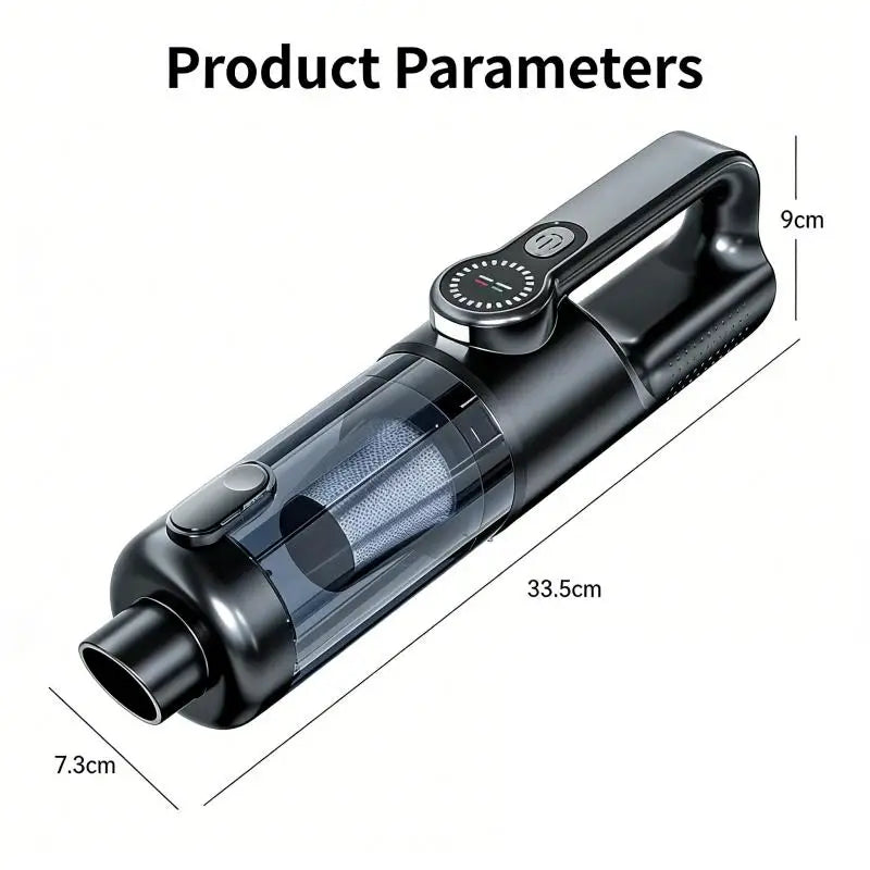 Household/Car Portable 17000pa Large Suction Vacuum Cleaner, High-Power Convenient Handheld Car Vacuum Cleaner