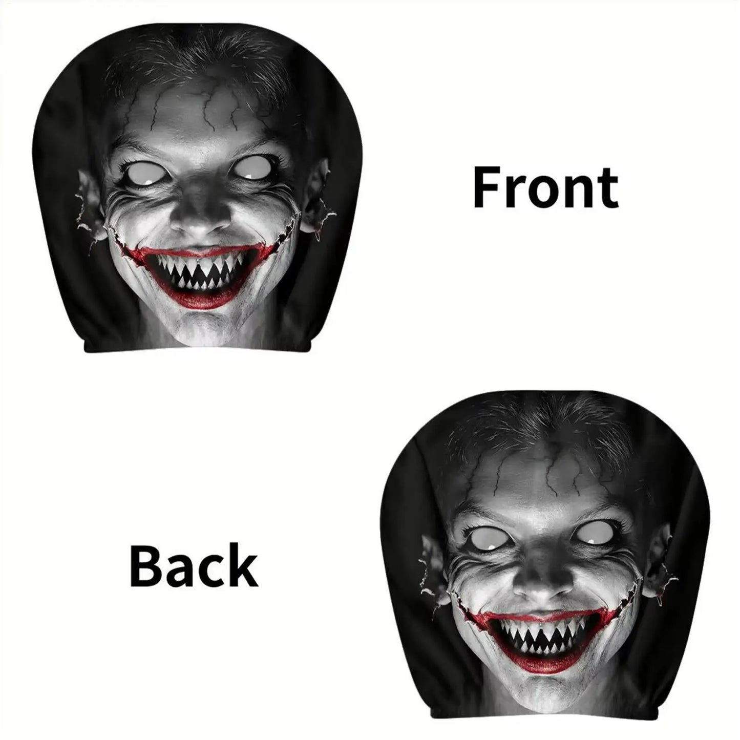 NEW Head Rest Cover For Car Universal Spooky Soft Funny Case Decor Car Headrest Covers For Daily Commuting Trip Home Trick Party