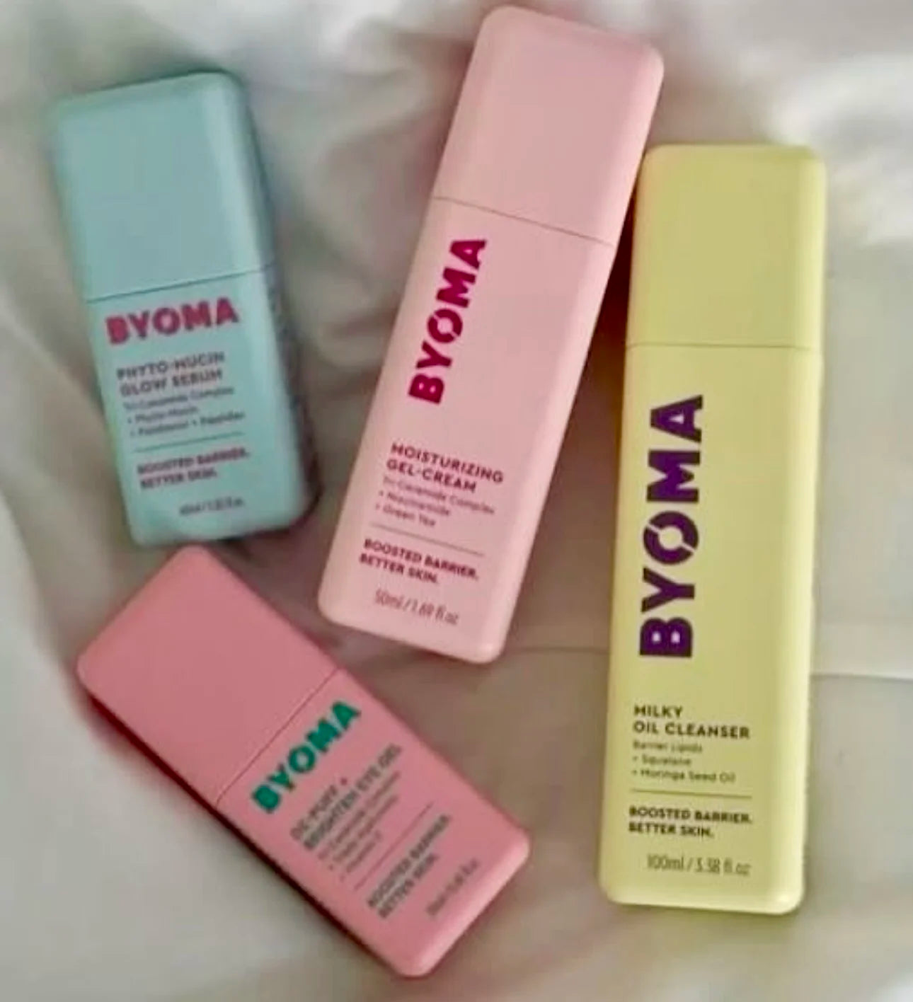 BYOMA Phyto-Mucin Glow Serum Series Hydrating Recovery Oil Milky Toner Serum Original Brand Skin Care Set Moisturizing Gel-Cream