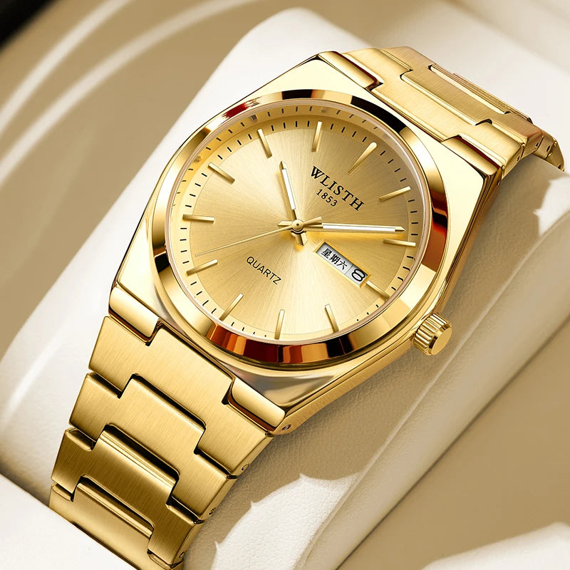 Luxury Mens Calendar Quartz Wristwatches Fashion Sports Men Business Watches Clock Gift Male Wristwatches Relogio Masculino