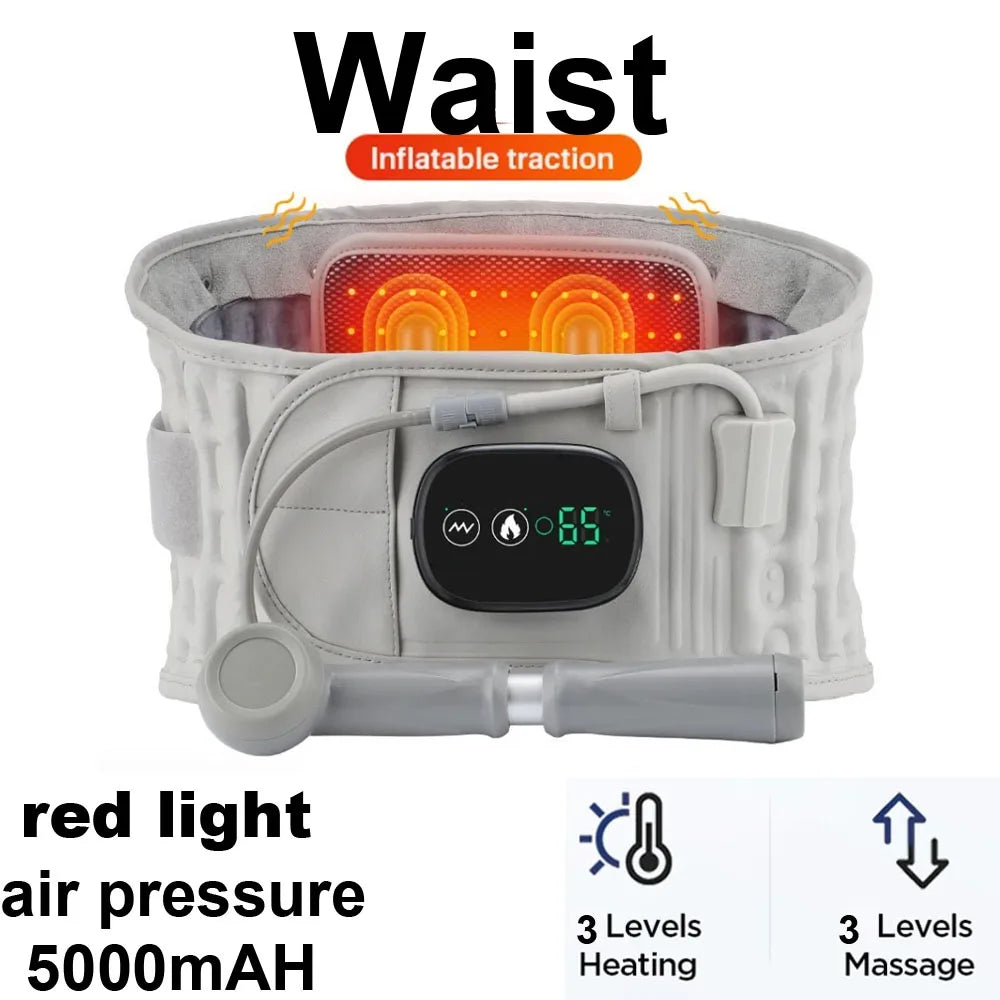 Heat Lumbar Brace Support Massager Waist Massager Back Belt Heath Care Comfortable Material for Office Workers Home Use