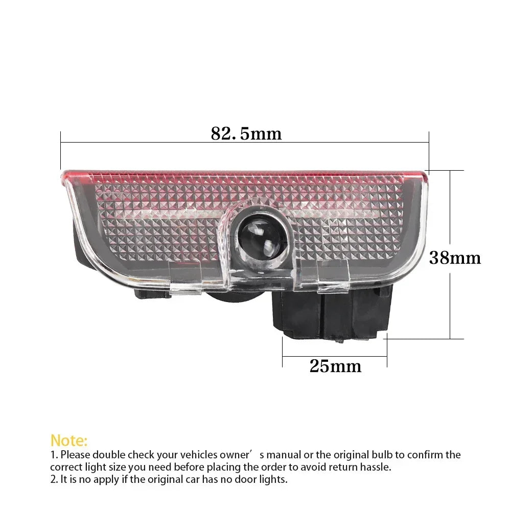 Hot Sale LED Car Door Logo Projector Light Accessories for VW R Golf 5 6 7 GTI GTD GTE CC Passat B6 B7 B8 B9 C6 C7 C8 Tiguan