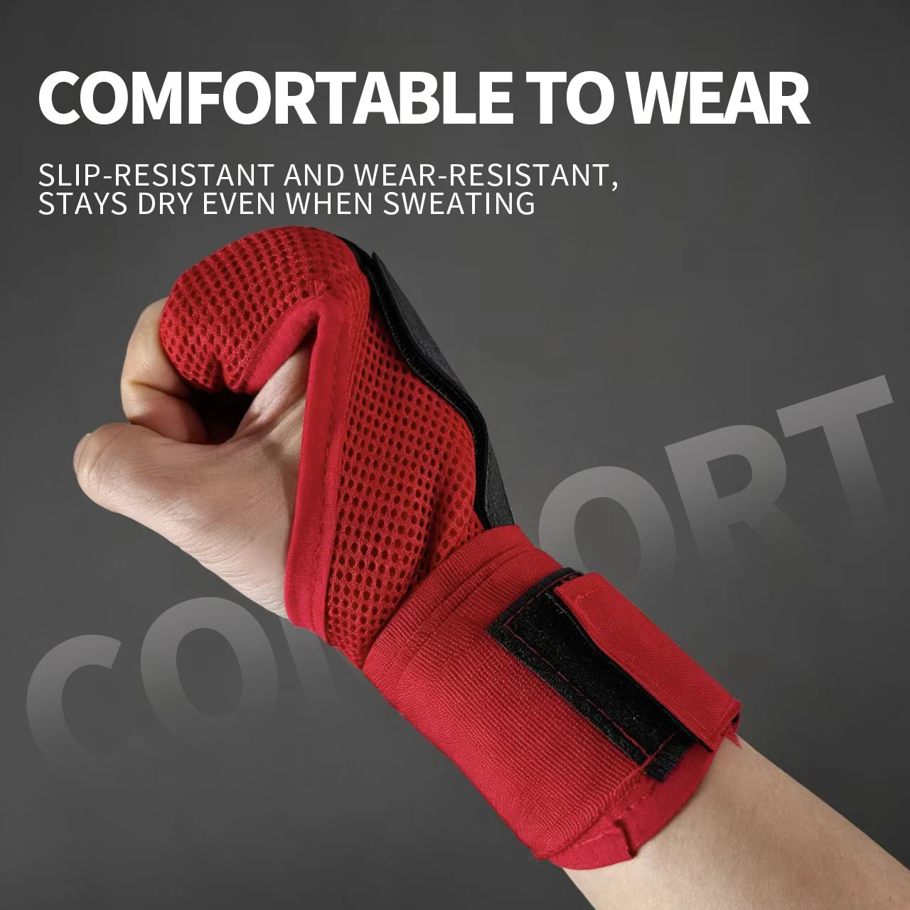 Polyester Boxing Gloves Adjust Strap Shock Absorb Fight Hand Wrap Wrist Support Breath Liner Training Guard Boxing Training