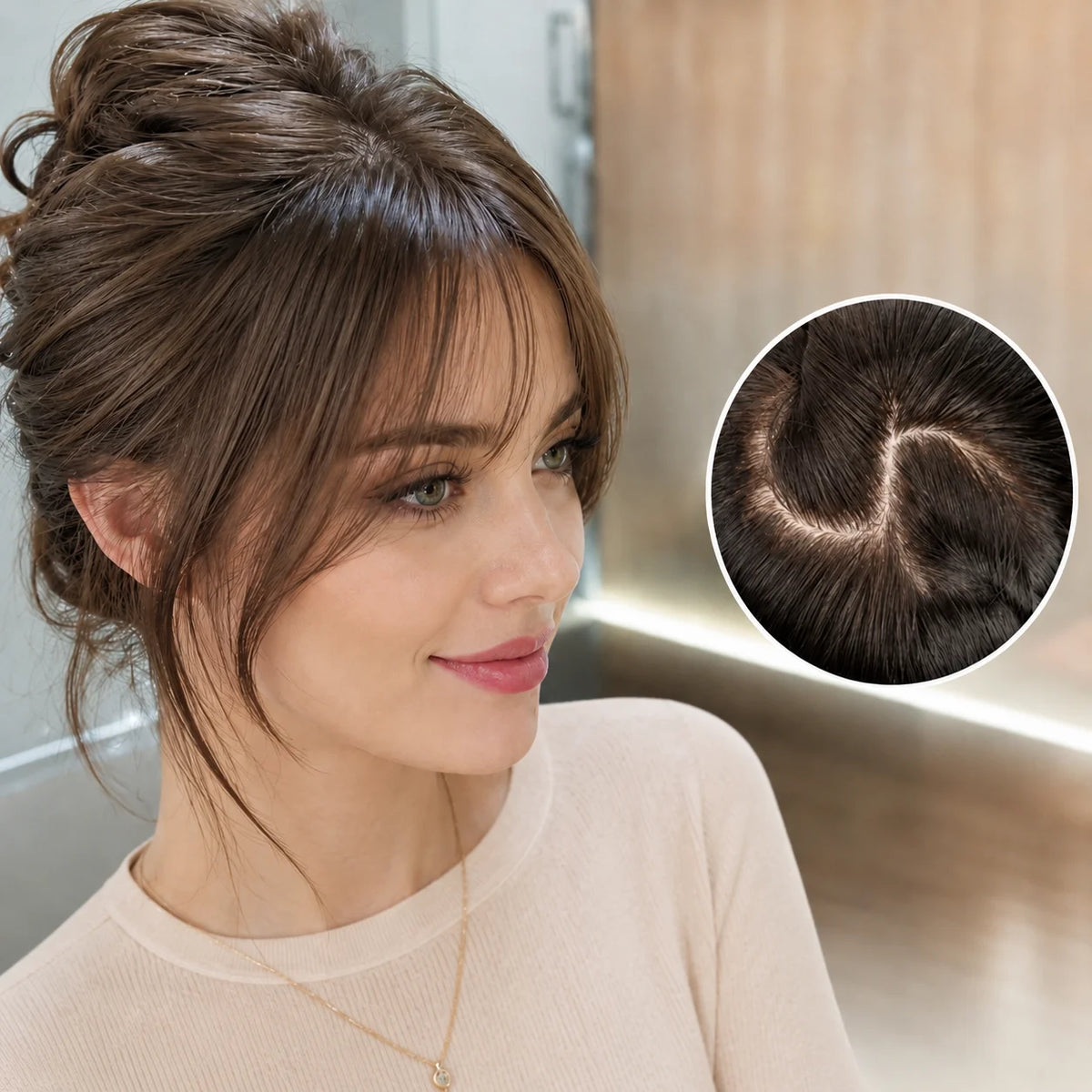 Silk Base 100% Human Hair Women Toppers 4 Sizes Breathable Natural Scalp Top Virgin European Human Hair Pieces For Women